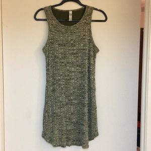 Olive green sweater dress size Large